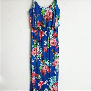 PINKBLUSH FLORAL MATERNITY MAXI DRESS SZ L
